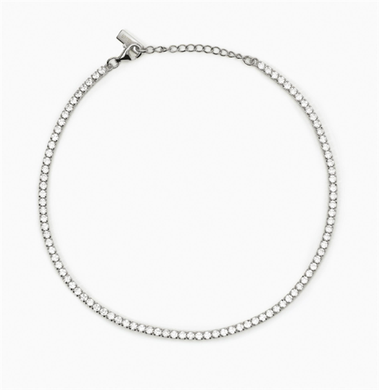 Cavigliera Mabina Donna Mini Tennis in Argento Cubic Zirconia 533755 - 533755